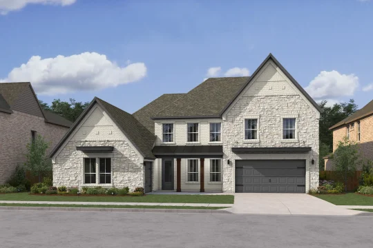 Elevon III Little Rock Elevation SN with Stone Level 2