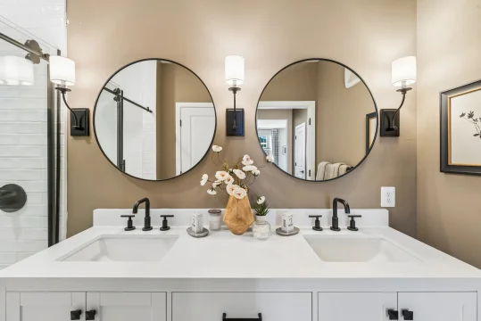 The Lofts at Gambrill Glenn Maywood II Primary Bath Farmhouse Palette 5 Level 1 Industrial Farmhouse