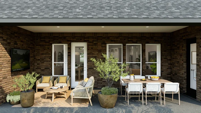 Covered Patio Dallas Elevon 3 Estates Austin SPEC 2 Base Palette 3 Furnished