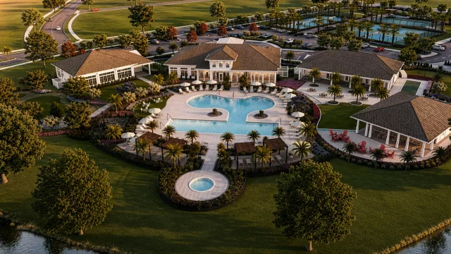 Four Seasons at Crossprairie Amenity Dusk