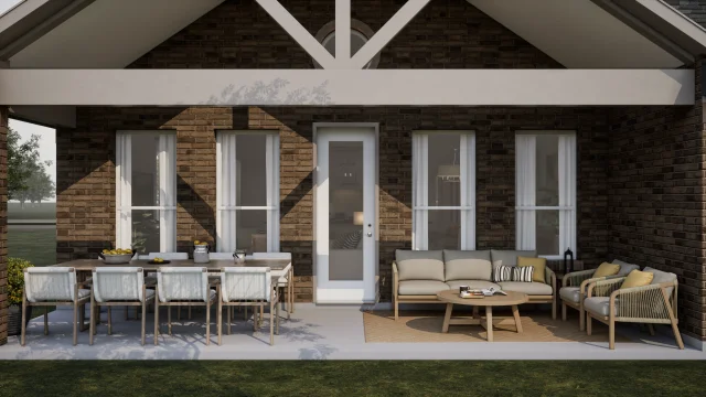 Covered Patio Dallas North Sky Santa Fe SPEC 2 Base Palette 3 Furnished