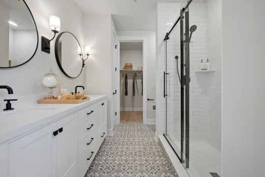 Reservoir Point New Hope Primary Bath Farmhouse Palette 3 Level 2 Coastal Farmhouse