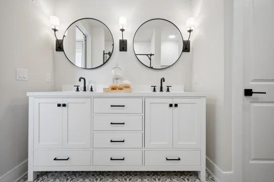 Reservoir Point New Hope Primary Bath Farmhouse Palette 3 Level 2 Coastal Farmhouse