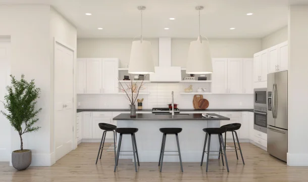 Four Seasons at Colts Farm Palmera II Kitchen Loft Palette 1 Level 2 Black and White Loft