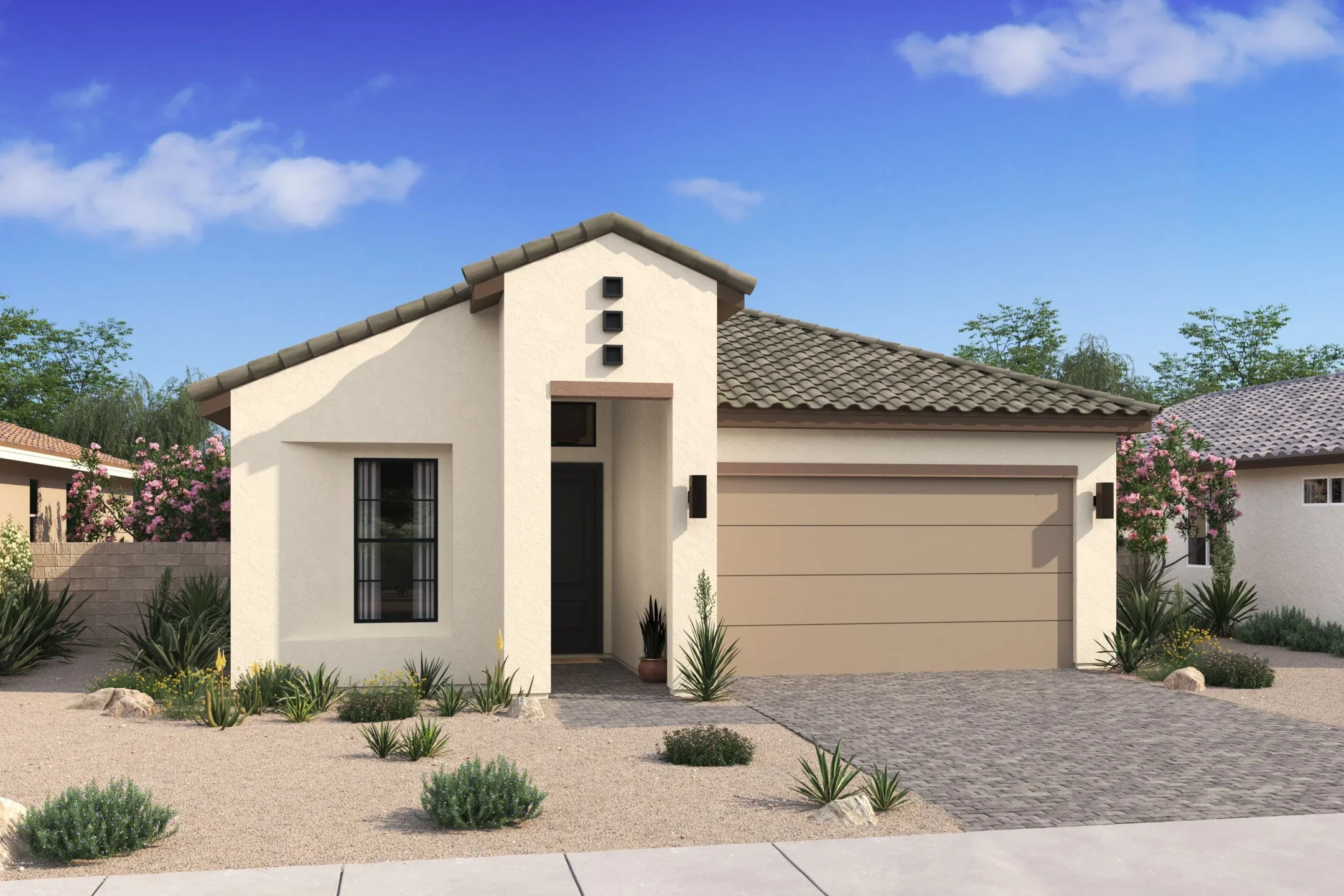 This home — photograph published by the builder