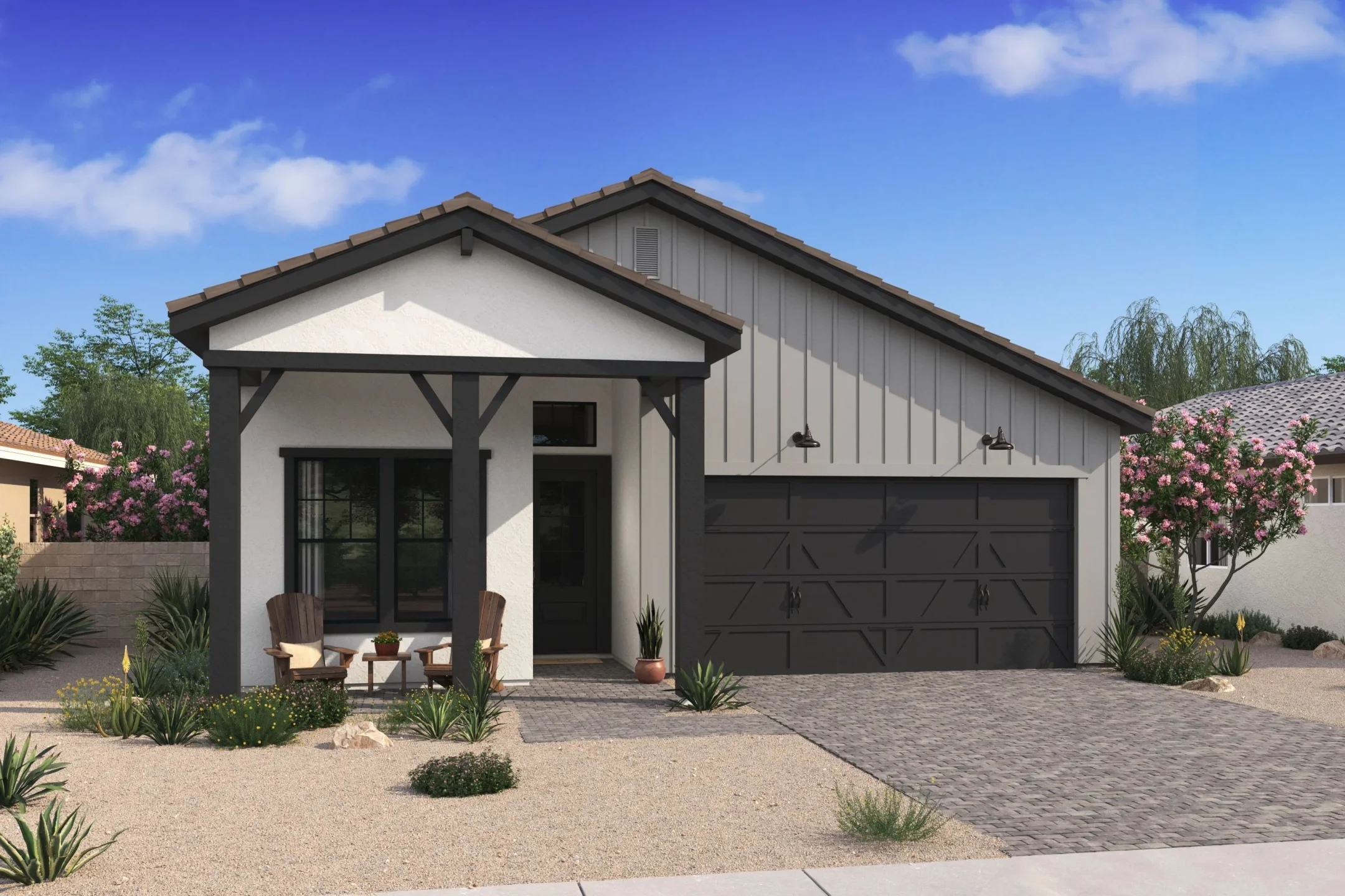 This home — photograph published by the builder