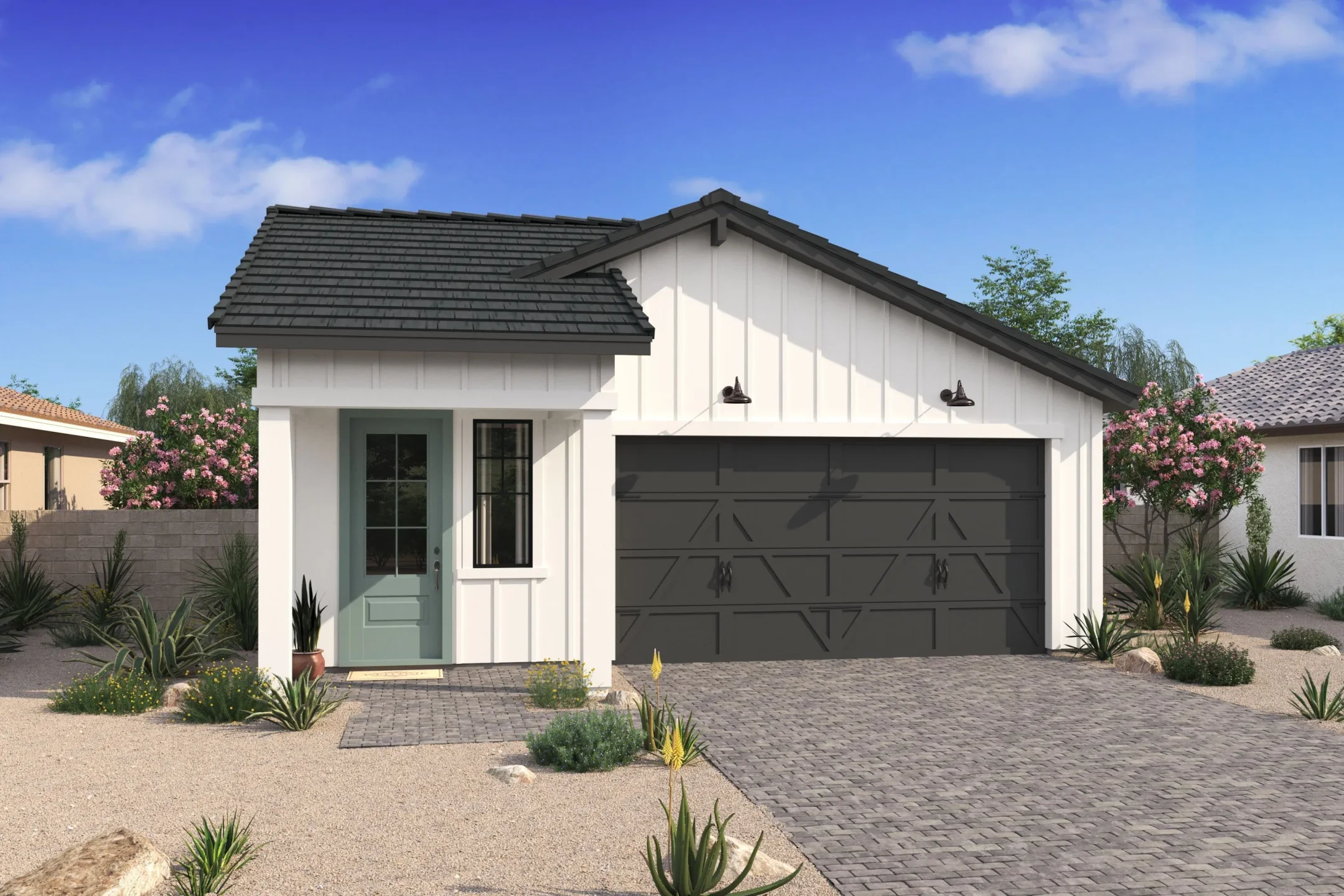 This home — photograph published by the builder