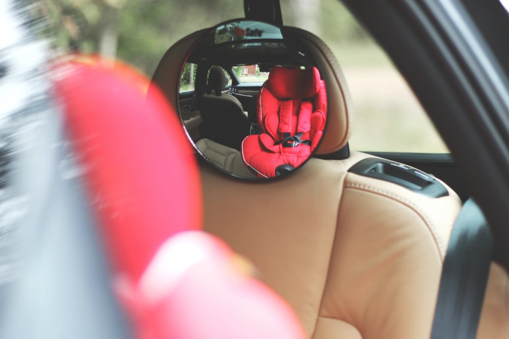 BeSafe oglindă bebeluș pentru scaun auto orientat spre spate - negru