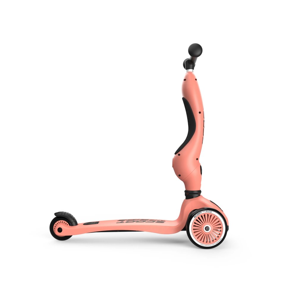 Scoot and Ride Highwaykick 1 2 in1 kickboard with seat - peach