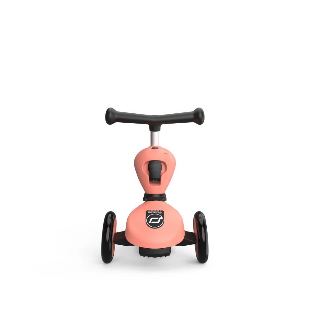 Scoot and Ride Highwaykick 1 2 in1 kickboard with seat - peach