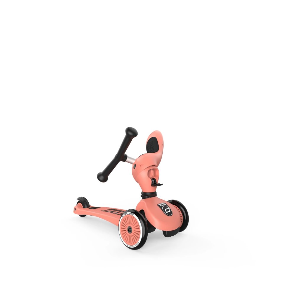 Scoot and Ride Highwaykick 1 2 in1 kickboard with seat - peach