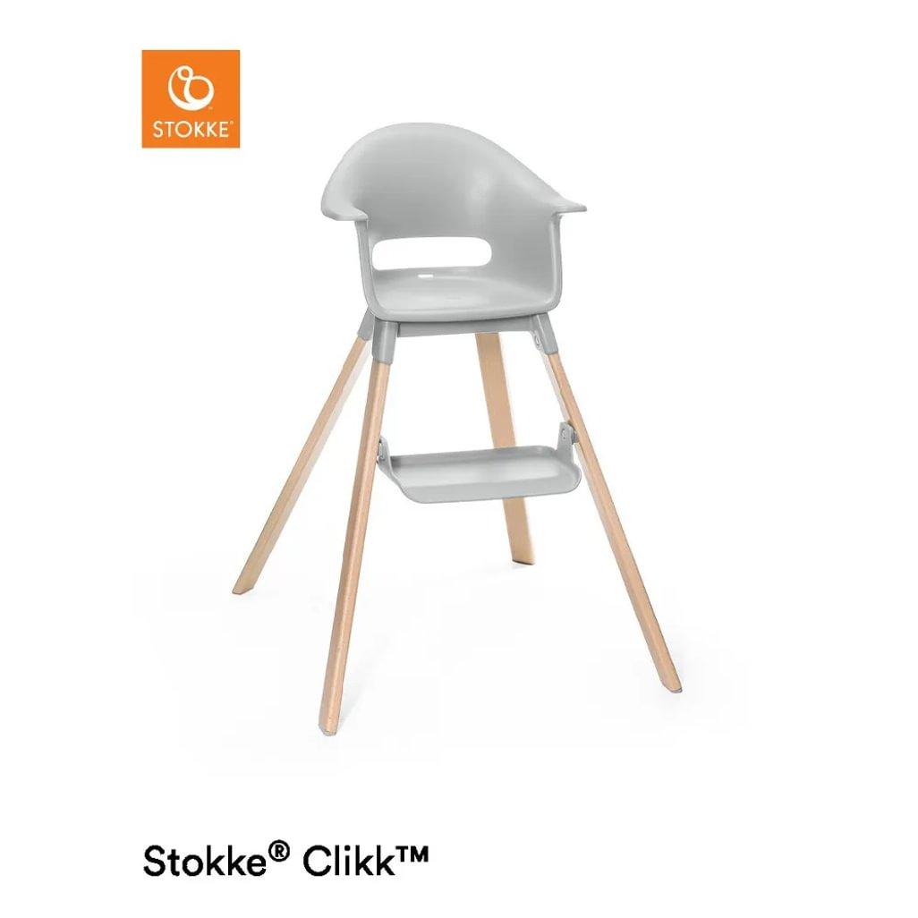 Stokke® Clikk™ scaun înalt de masă - cloud grey / gri de nor
