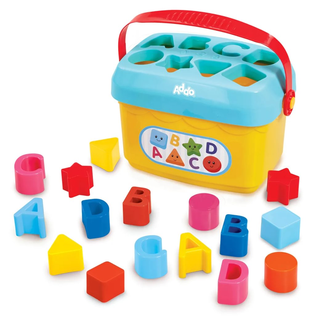 Addo Little Lot My First Shape Sorting Bucket - sensory toys