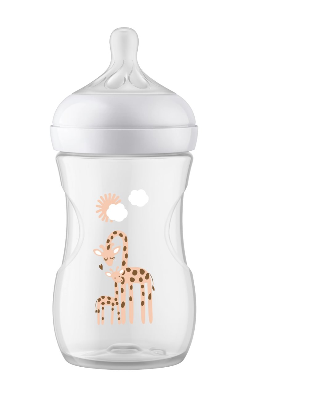 Avent Natural Response Baby Bottle PP 1+m 260ml - girafa