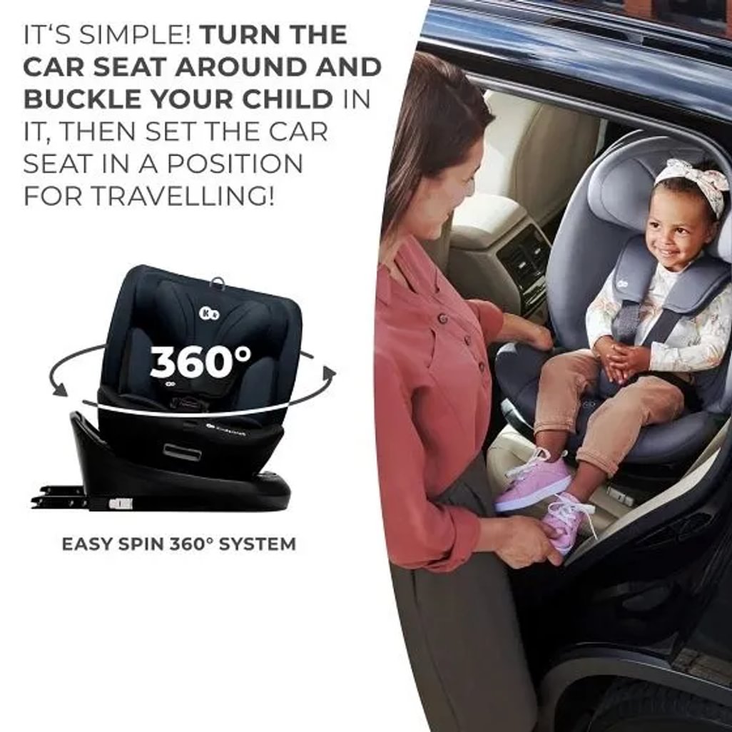 Scaun Auto Kinderkraft I-GROW i-Size - negru