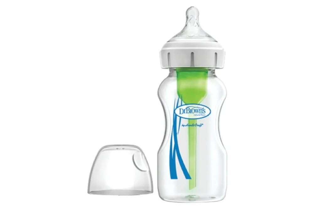 Sticla pentru bebe Dr. Brown’s Options+ din sticlă cu gât larg 270ml