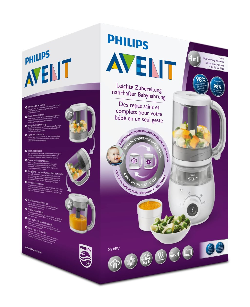 Philips Avent 4-in-1 Healthy Baby Food Maker