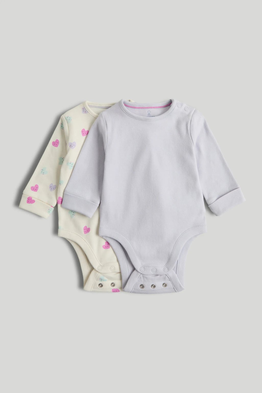 2 pack long-sleeved extendable bodysuits