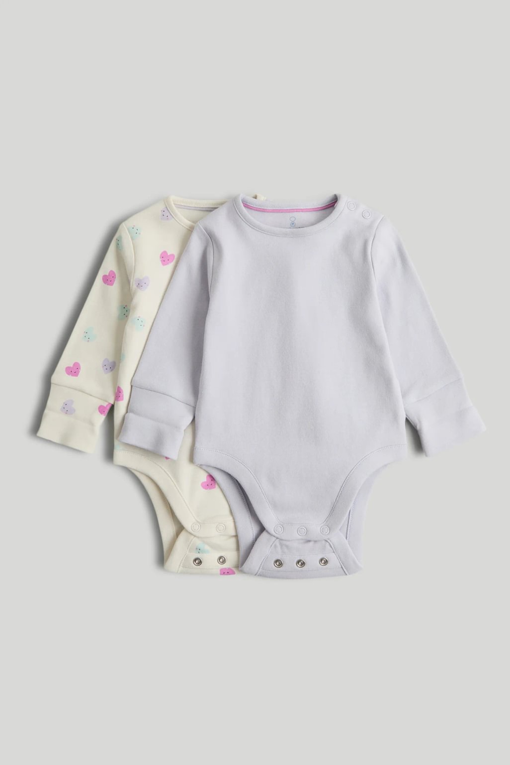 2 pack long-sleeved extendable bodysuits
