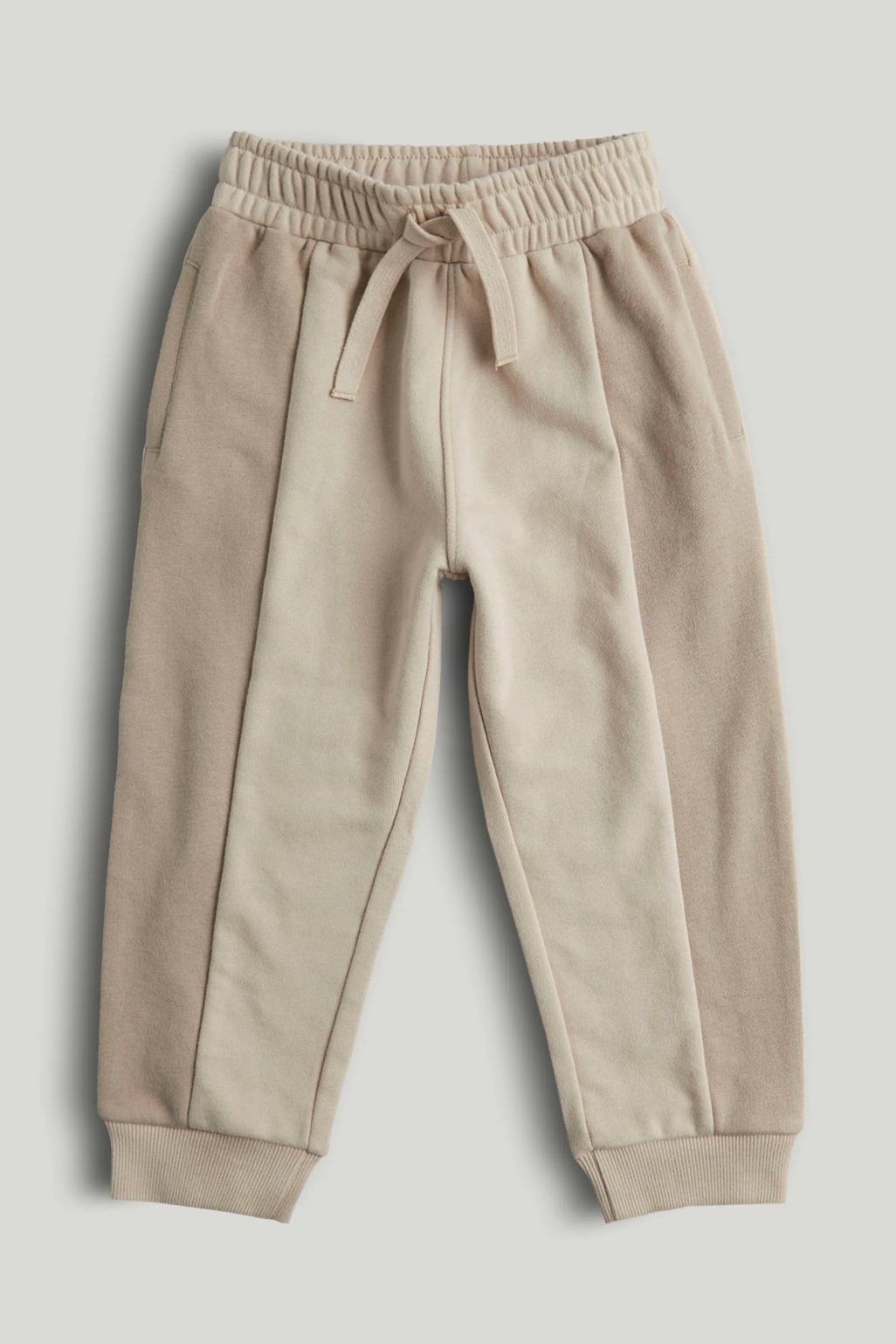 Pantaloni de trening cu panouri de culoare cafenie