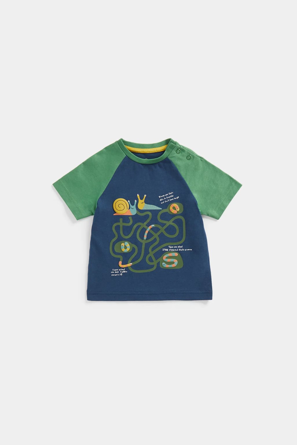tricou, model râme și melci