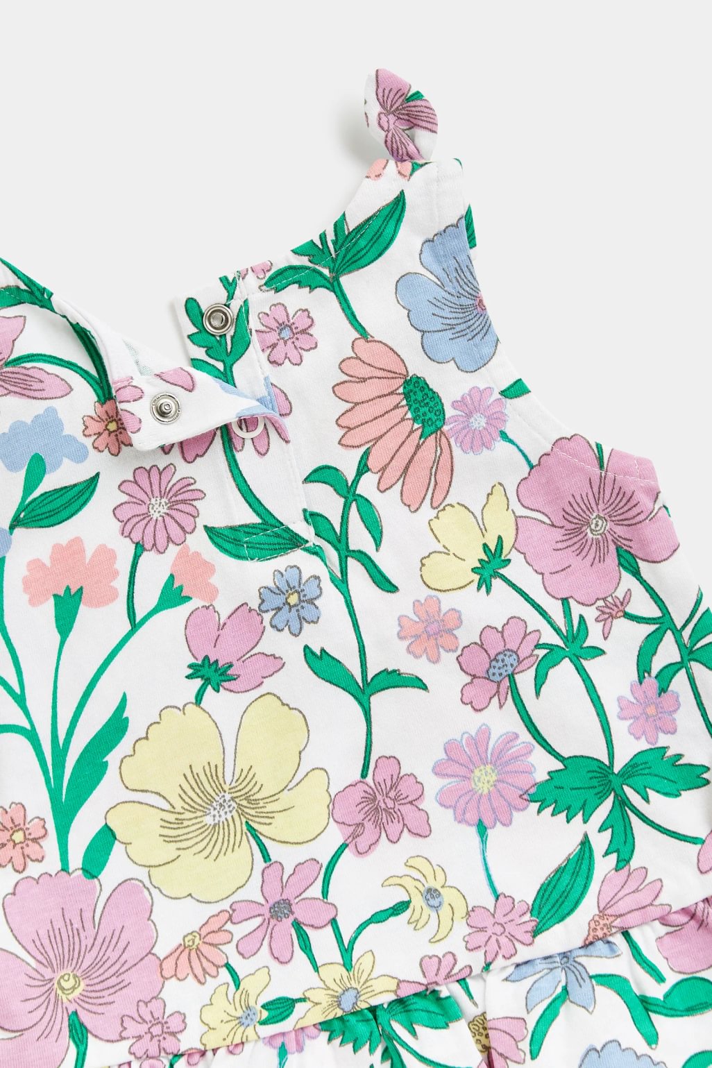 set top maiou și pantaloni scurți, model floral