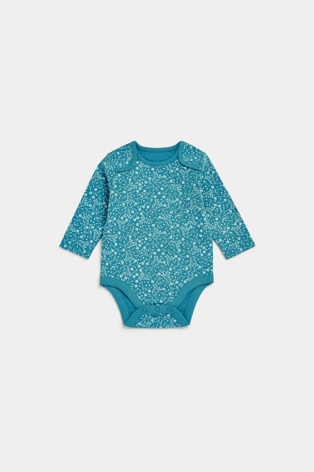 body-uri cu mâneci lungi pentru bebeluși, model floral de pădure - set 5 buc