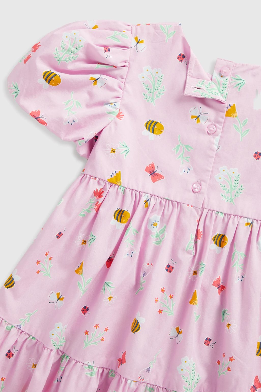 rochie roz din bumbac