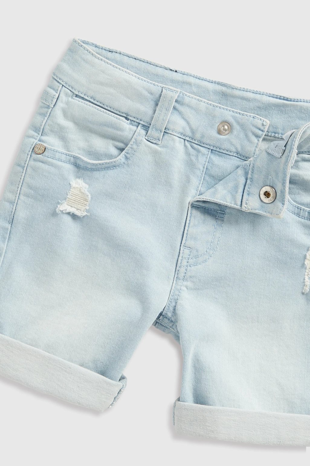 set tricou polo și pantaloni scurți din denim
