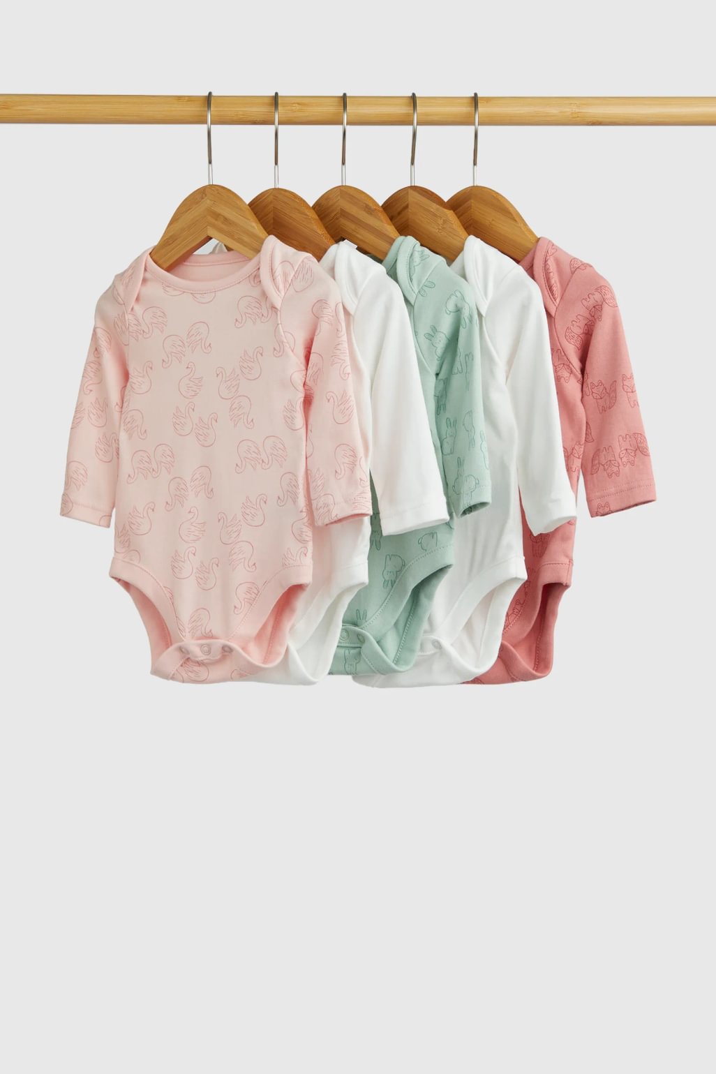 body-uri cu mâneci lungi - set 5 buc