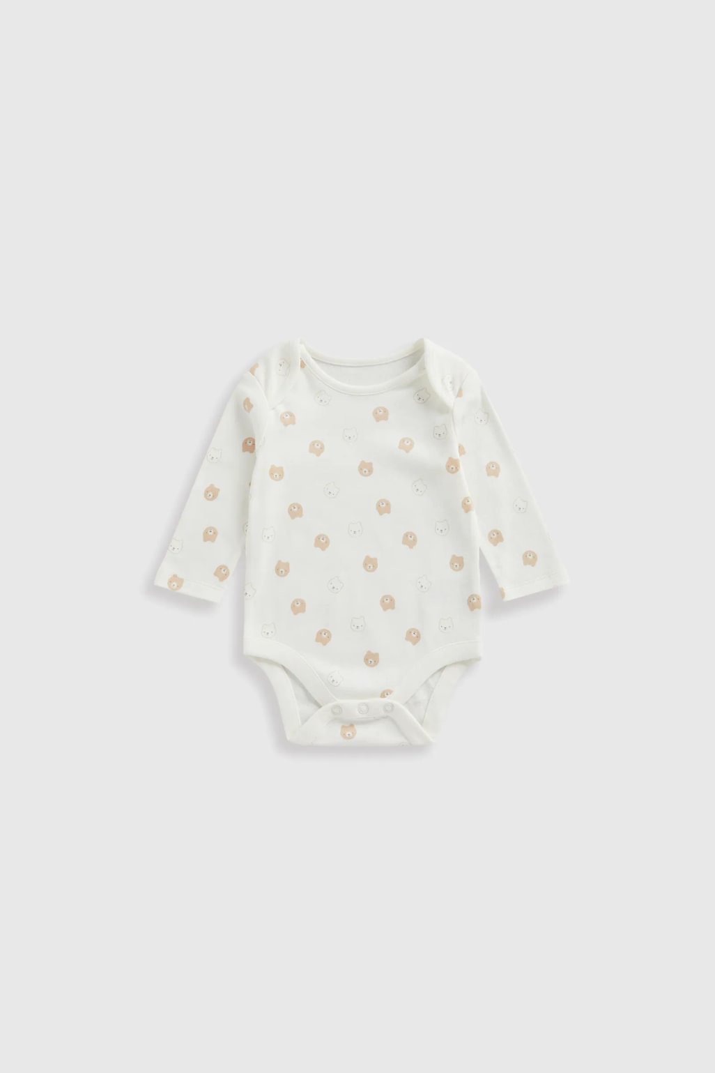 "Winter Bear", body-uri cu maneci lungi, model ursulet - set 5 buc