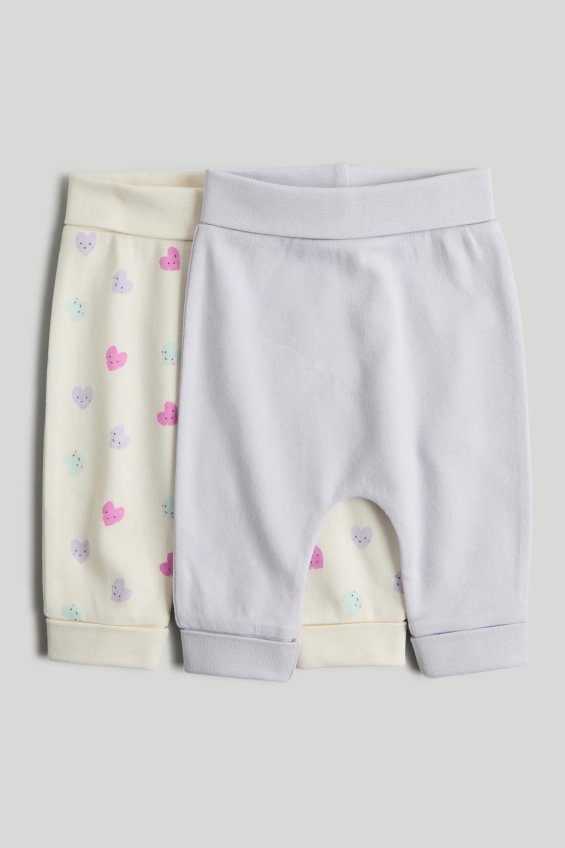 Set de 2 pantaloni jogger extensibili