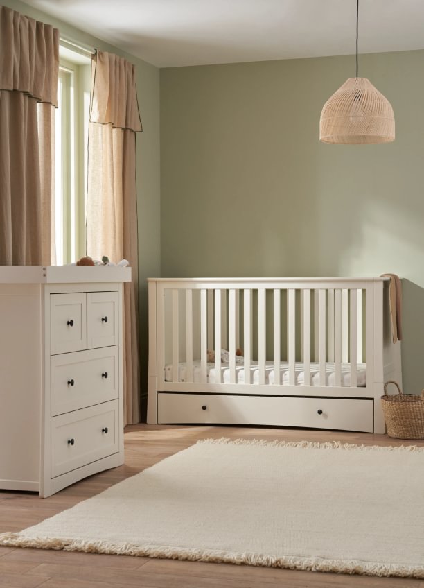 Mothercare harrogate κούνια-κρεβάτι - εκρού