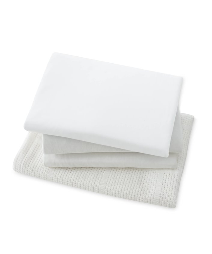 mothercare starter set για κούνια-μονό κρεβάτι - λευκό 